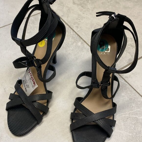 Joe's Jeans Womens Shoes 8 Gray Strappy Open Toe High Heel‎ Sandal Pump NWT Sexy - Picture 1 of 13